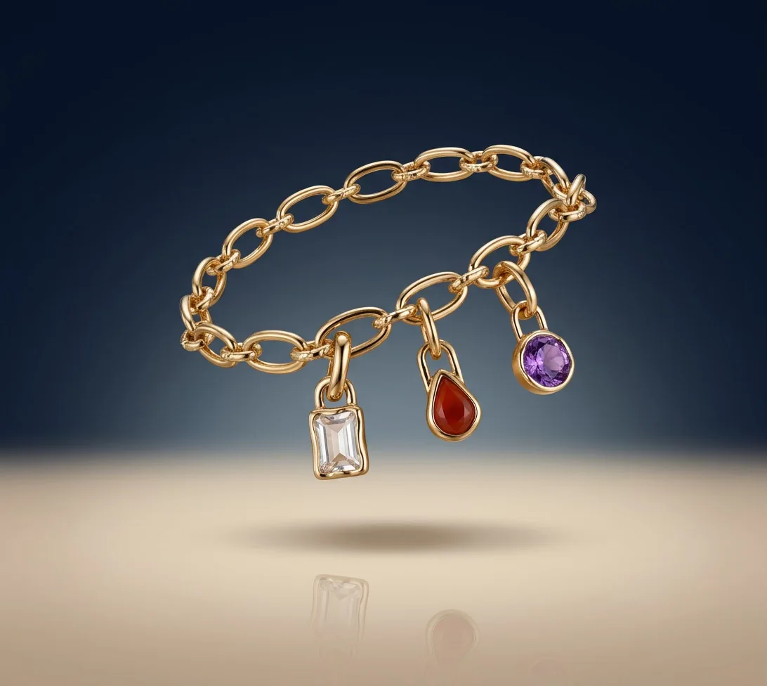 Chain bracelet with a star clasp